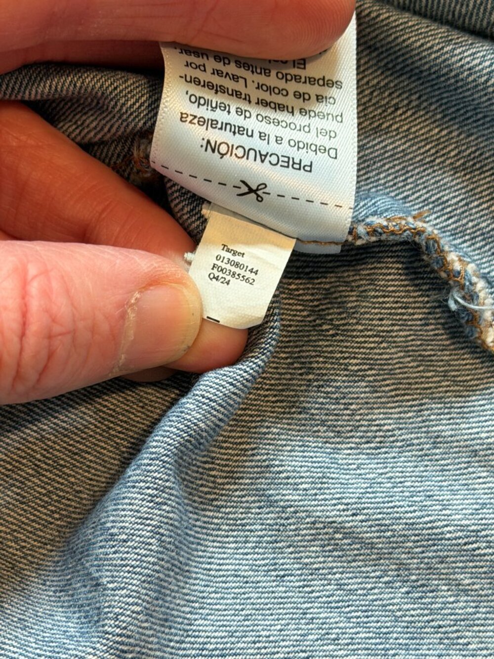 Universal Thread Blue Jean Denim Shirt Dress Size Large - Picture 10 of 10